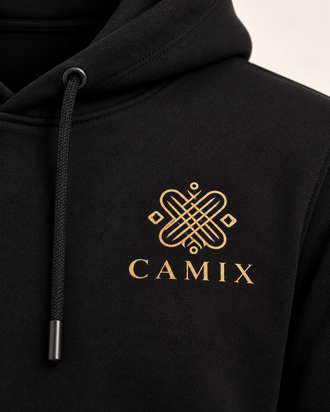 CAMIX hoodie — logodetail, digitale productvisual