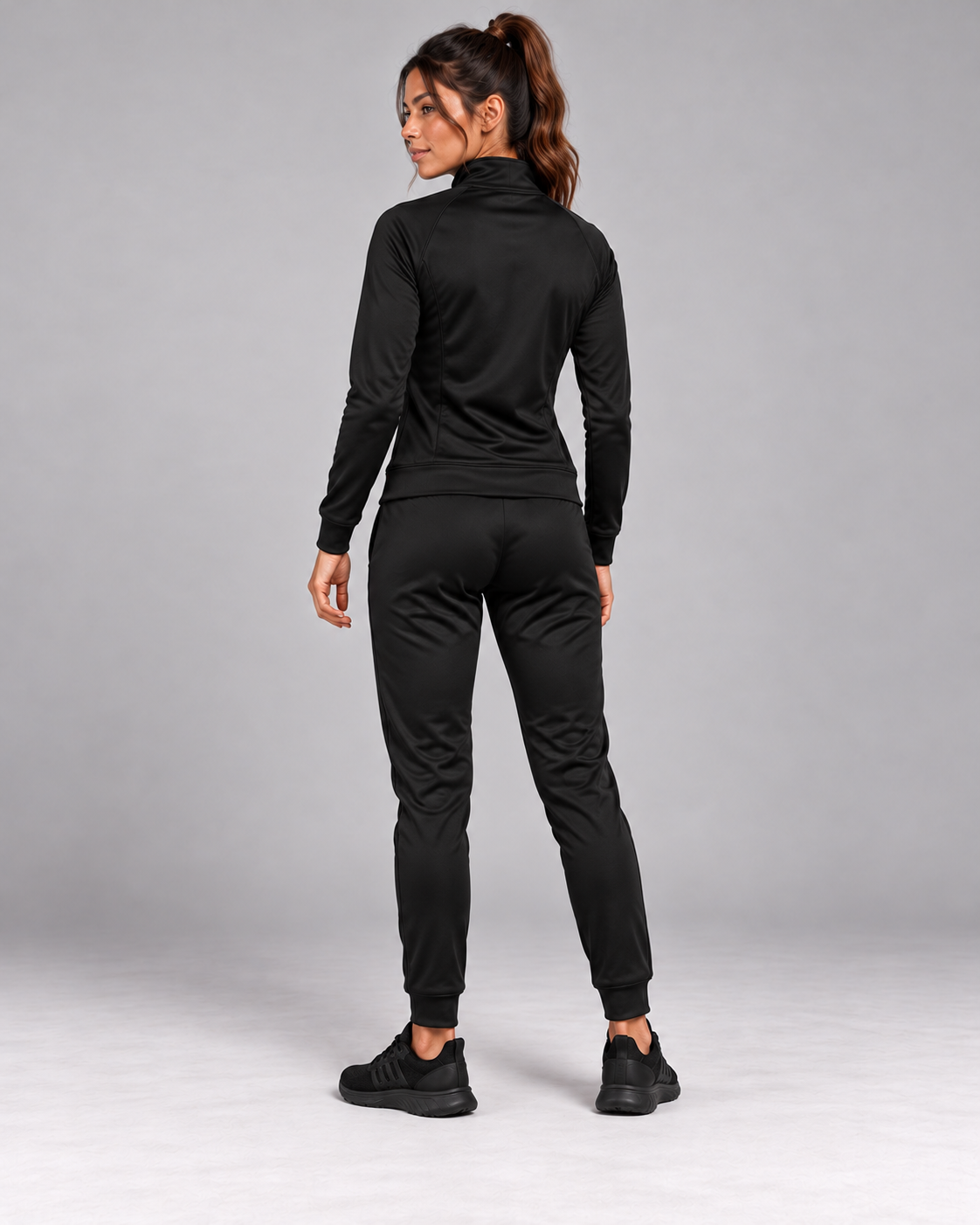 CAMIX Performance Trainingspak Dames zwart – achterkant